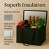4-Pack musbus insulated trunk organizer car cooler bag Food Insulated Grocery shopping bags, Black