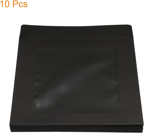 PATIKIL Full Face Window Envelopes 10 Pack 7'' Clear Single Sided for Mailing Photos, Statements & Catalogs