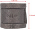 ApplianPar 10 Pack Black Malleable Iron Cast Pipe Fitting, 1/2" Inch Coupling for DIY Pipe Furniture