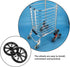 6.10 Inch Replacement Grocery Cart Wheels Heavy Duty Pu Utility Cart Wheels with Sturdy Construction and Climbing