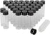JIUWU 15ml Clear Glass Sample Vials, 42pcs Liquid Transparent Bottles with Lab Screwcap Capacity Travel Container