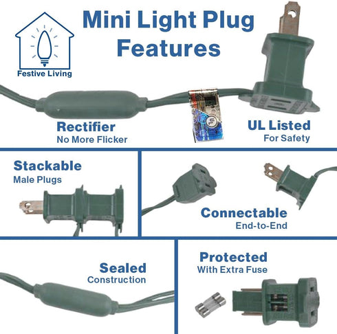 70 24Ft Commercial C6 Bulb 43 Sets Light St. Patricks Day Lights String Lights LED Strawberry Faceted