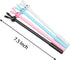 Yansanido 12 Pcs Fluent Writing Pen - 0.5 mm Black Ink Rabbit Ear Shape Rolling Ball Gel Ink Pen