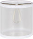 Aspen Creative 31404 Small Clip-On Drum Lamp Shade in Silver, 5" Top x 5"