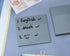 ONLYKXY 4 Pack Transparent Sticky Notes - 7.6x7.6CM Self-Stick Book Tabs, 200 Sheets Waterproof PET Markers, Dark Grey