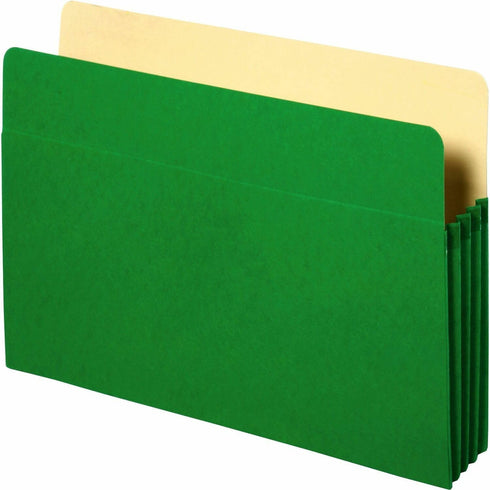 Business Source 26551 Accordion Pocket - 3-1/2-Inch Exp, 11-3/4-Inch x 9-1/2-Inch Green