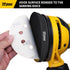 10 Pack 5 Inch 8 5" Holes Soft Density Interface Pads Hook and Loop Sponge Cushion Buffering Backing Pads