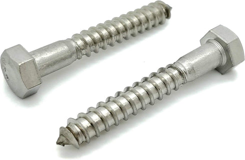 SNG1159 20 Qty 5/16" x 2" 304 Stainless Steel Hex Lag Bolt Screws by SNUG Fasteners