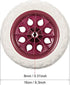 6.5 Inch 2pcs 22Lbs uxcell Shopping Cart Wheel Replacement Dia Rubber Foaming Wind Red (Load Capacity Each)