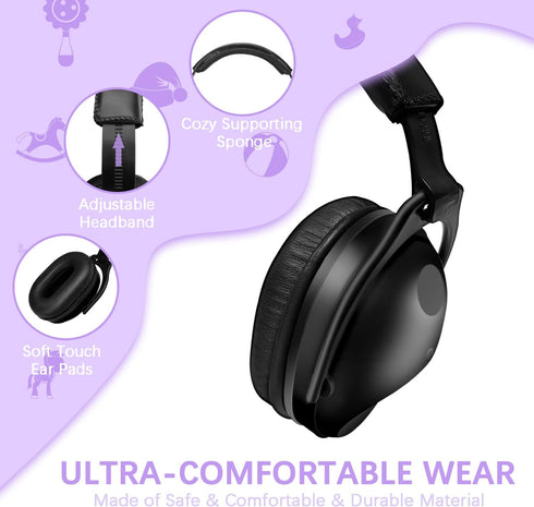 2 Pack,Kids ZOHAN Kids Ear Protection Noise Canceling Headphone for Concerts, Monster Truck, Fireworks