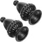 Uonlytech 2pcs Decorative Lamp Finial Knob Elegant Black Aluminum Lampshade Accessory Compatible with