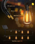 37FT 10+1 Bulbs, Dimmable 3 Commercial Brightown Solar String Lights Outdoor Waterproof with Remote, LED Shatterproof