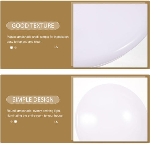 22.6cm Homoyoyo Mushroom Light Shade, Plastic Flush Mount Ceiling Light Shade Replacement Pendant Lighting Lamp