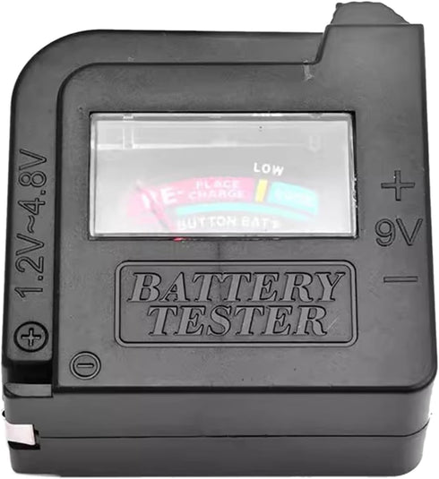 Black BT860 Voltage Tester, Checkers for AA AAA 9V Batteries, Electrical Equipment Tools for Home Improvement