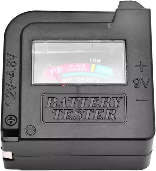 Black BT860 Voltage Tester, Checkers for AA AAA 9V Batteries, Electrical Equipment Tools for Home Improvement