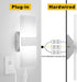 GOODATE 3000K-6500K 10%-100% 12W 6FT 1 Pack Plug in Wall Sconces with Stepless Adjustable Colors and Brightness
