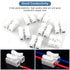 2 Pin Wire Connectors, 100Pcs Spring Terminal Cable Clamp Connectors for LED Strip Light