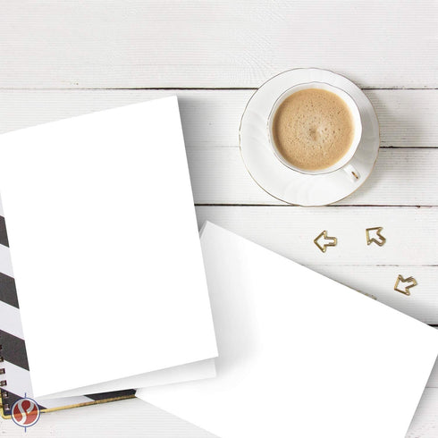 Greeting Cards Set – 5x7 Blank White Cardstock and Envelopes Perfect for Business, Invitations, Bridal Shower, Birthday, Interoffice, Invitation Letter, Weddings and All Occasion – Bulk Set of 25 by S Superfine Printing