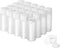 14ml Clear Glass Vial, 20pcs with White Screw Cap and Inner Plug, Leak-Proof Sealed Sample Vials