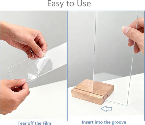 Sorablu 2PCS Monitor Memo Board - Removable Sticky Note Holder for Computer Monitors, Transparent Acrylic Office Desk