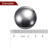 HARFINGTON 2pcs Precision Balls - 32mm Diameter G10 Chrome Steel Ball for Bearings, Silver