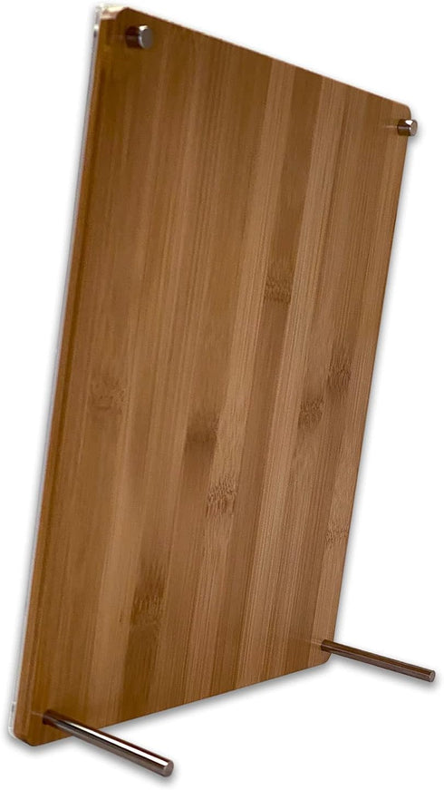 Bam & Boo Natural Bamboo Picture Frame & Bulletin Memo Board, Tabletop & Desk (11 x 14 in)