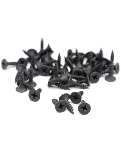100pcs #6 x 5/8" Flat Head Phillips Drywall Screws, Fine Thread Sharp Point Wood Screw, Carbon Steel 1022A