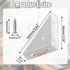 Jiozermi 4Pcs 66mm 66mm x Corner Brace Brackets, Angle Corner Brackets Black Angle Bracket Triangle Shelf Bracket