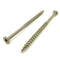 100 Qty #10 x 3-1/2" Inch Dark Tan Fence & Deck Screws | Torx Star Drive | Bit Included (BCP930)
