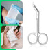 YBEATY 2 Pcs Ostomy Scissors Stainless Steel Curved Scissors Urothrostomy Surgical Nursing Bandage Supplies for Doctors