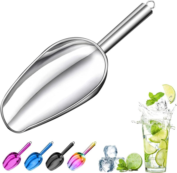 Egiriouth Metal Ice ScoopKitchen Ice Scooper for Ice Maker,Stainless Steel Small Ice Scooper