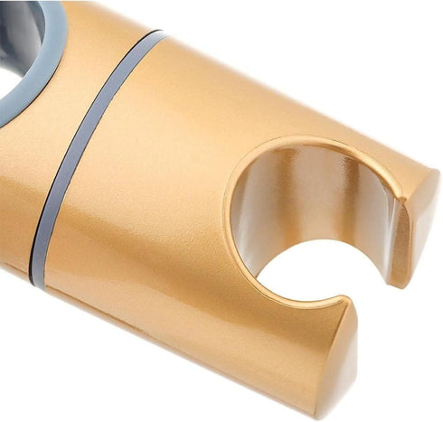 dDanke 24mm 4.4x1.5x0.9in Gold Adjustable Shower Head Holder for Riser Rail ABS Bathroom Slide Bar Mount Bracket