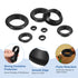 70 Grommets, 5mm 7mm uxcell Pcs Rubber ID Drill Hole Double Sided Hollow Firewall Hole Plugs Round Electrical Wiring