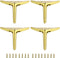 generic 4PCS 4-inch Golden Furniture Legs Modern Metal Cabinet Feet with Polished Finish