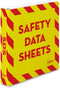 Avery Heavy-Duty Industrial SDS Binder, 1.5 One-Touch EZD Rings, 400-Sheet Capacity, Yellow/Red Border