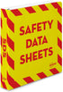 Avery Heavy-Duty Industrial SDS Binder, 1.5 One-Touch EZD Rings, 400-Sheet Capacity, Yellow/Red Border