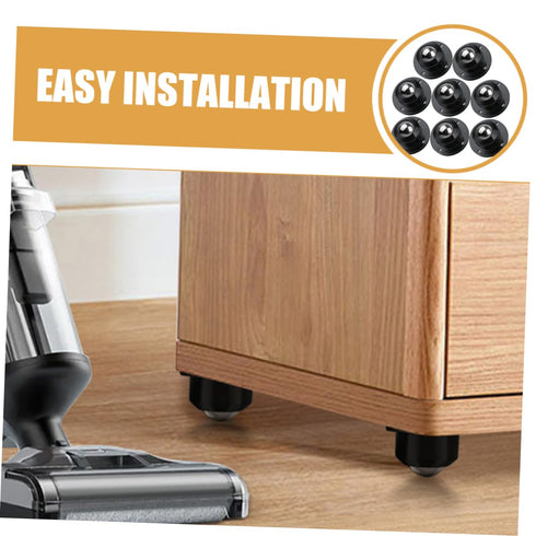 8pcs GANAZONO Mini Swivel Adhesive Appliance Wheels Silent Bearing Casters for Furniture Storage Boxes Sofas Cabinets