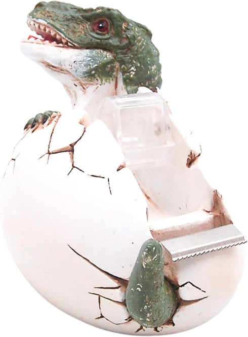 Dinosaur Hatching Out of a Shell Tape Dispenser, Unique Funny Office Supplies Desk Accessory, 4.75 Inches