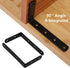 Luomorgo 16 5" 3", Pcs L Shaped Brackets for Shelves - Heavy Duty Steel, Decorative Corner Brace Joint, Right Angle