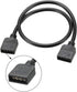 4 5050 3528 30cm 2Pcs uxcell RGB Splitter Cable Female to Female Pin Extension Connector Cord Wire for LED Light Strips