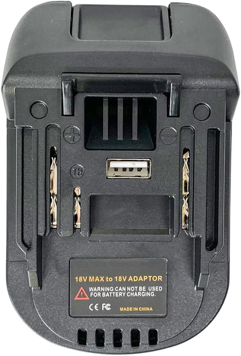USB Battery Adapter for Makita 18V Lithium-ion LXT Cordless Tool, Convert for Bosch 18V Li-ion BAT609 BAT612 BAT618 Battery to Makita 18V Lithium Ion BL1830 BL1840 BL1850 BL1860 Battery Converter