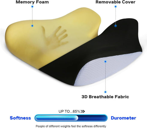 Cushion.Tailbone memory foam cushion for car seat, ergonomic seat cushion for office chair, gaming chair cushion.