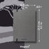 Dingbats - Wildlife Solid Medium Notebook, Grey Elephant, A5, Hardcover Notebook, PU Leather, Perforated Cream 100gsm