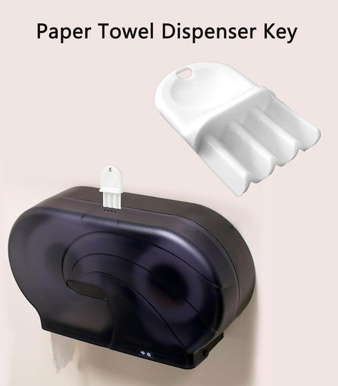 5-Pack 2 Hard Plastic Universal Waffle Toilet Paper Dispenser Key for Paper Towel and Soap Dispensers, Keychains