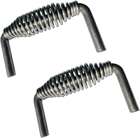 LavaLock Island Outdoor, LLC 5-3/8" Stainless Spring Handle with 1/2" Steel Rod, Weld ON (2), 6" Wide, 3.5" Tall