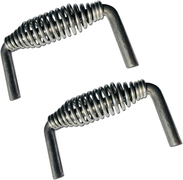 LavaLock Island Outdoor, LLC 5-3/8" Stainless Spring Handle with 1/2" Steel Rod, Weld ON (2), 6" Wide, 3.5" Tall