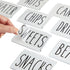 Talented Kitchen 8-Piece Metal Basket Labels Clip On Holders with 40 White Labels for Storage Bins