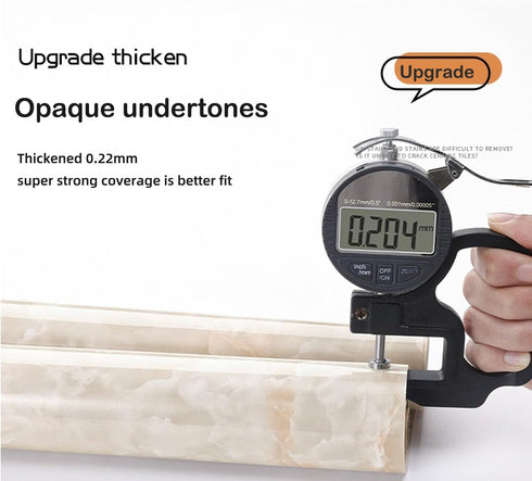 Yancorp 16"x120" Cream White Contact Paper, Removable Wallpaper Peel and Stick for Waterproof Marble Countertops,