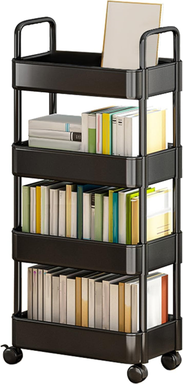 Generic Rolling Cart - Utility Cart On Wheels | 4 Tier Rolling Organization
