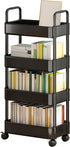 Generic Rolling Cart - Utility Cart On Wheels | 4 Tier Rolling Organization